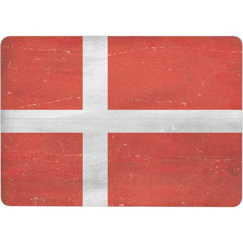 Denmark Flag Distressed Surface Laptop Studio Skin